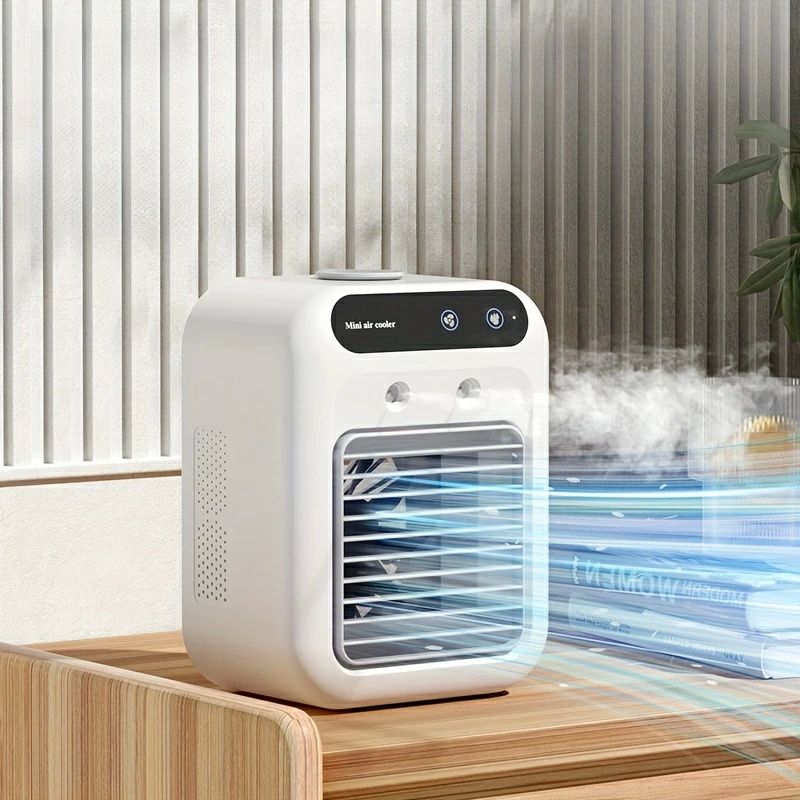 クリップ USB充電式 ミニ扇風機 卓上ファン デスクファン 冷風扇風機 氷 水 すいれい 小型水冷風機