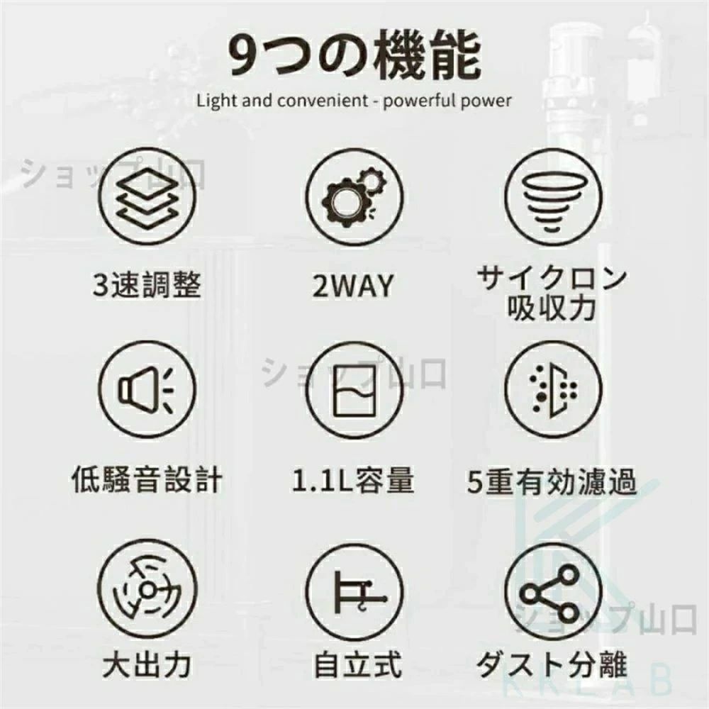 ハンディー スティック型 小型 静音 軽量 強力吸引 28800pa 自立式 コードレス サイクロン式 コード式