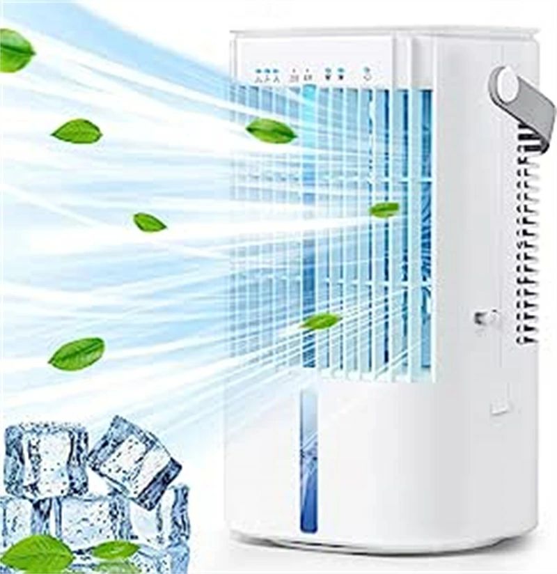 扇風機 噴霧 氷可 細ミスト 10W省エネ 冷風扇風機 900ML大容量 首振り 冷風機 卓上 冷風扇 USB給電式 ..