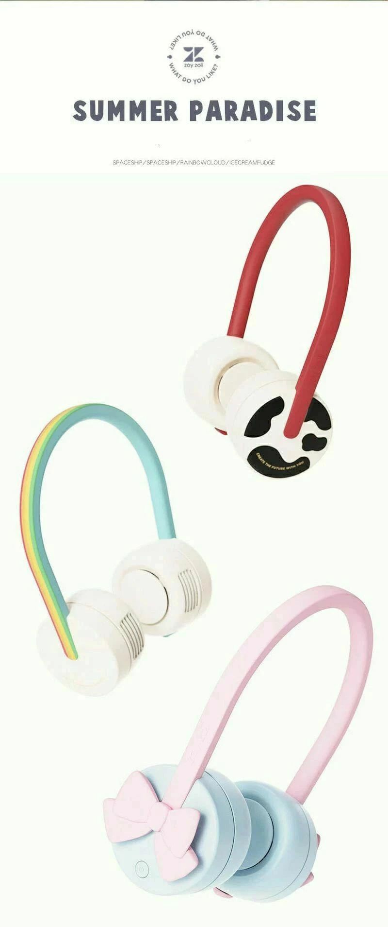 ネッククーラー 羽根なし 扇風機 USB充電式 ハンドヘルド 学生 ポータブル ポータブルミニファン 静音