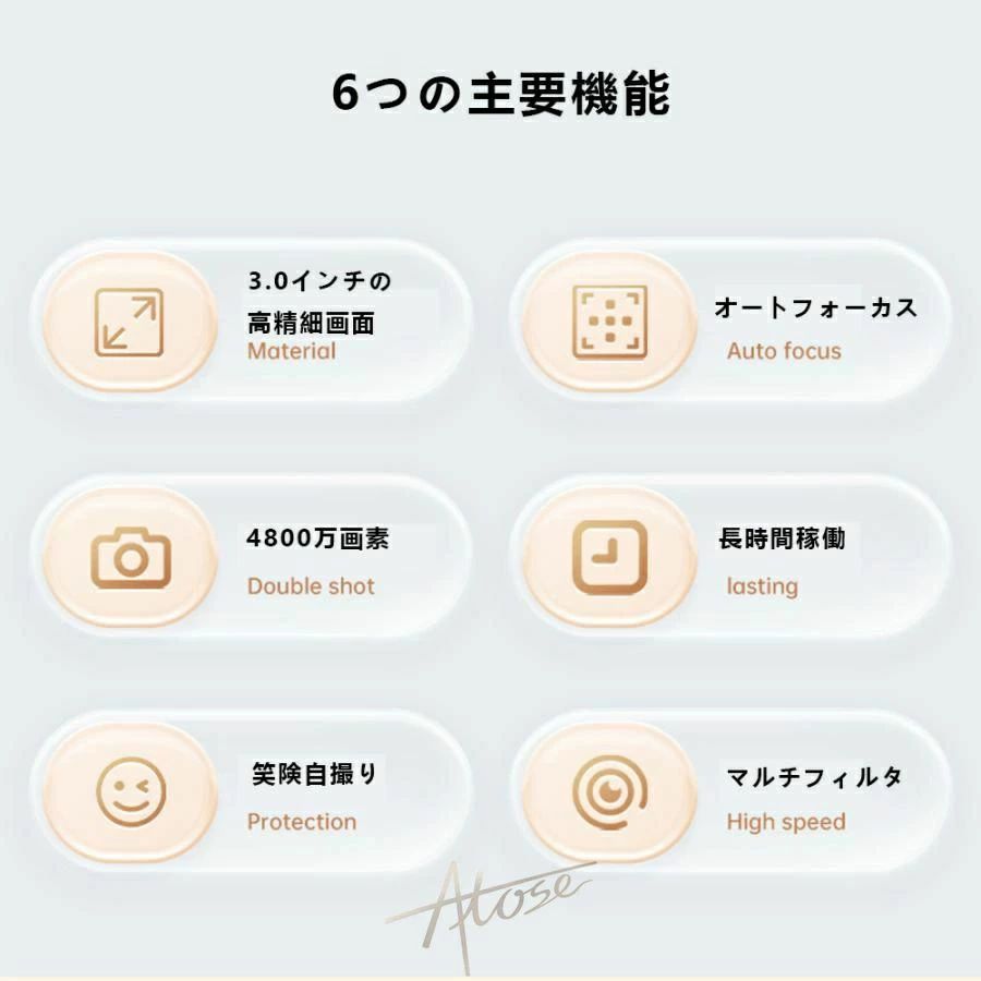 【32GBSDカード無料贈呈】 デジタルカメラ 4K 新品 4800万画素 小型 軽量 安い 3.0...