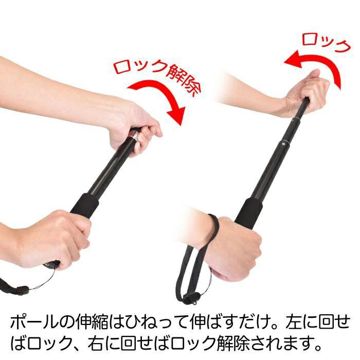 Gopro 自撮り棒 ストラップ付 ゴープロ 軽量 Gopro アクセサリー HERO12 HERO11 4...