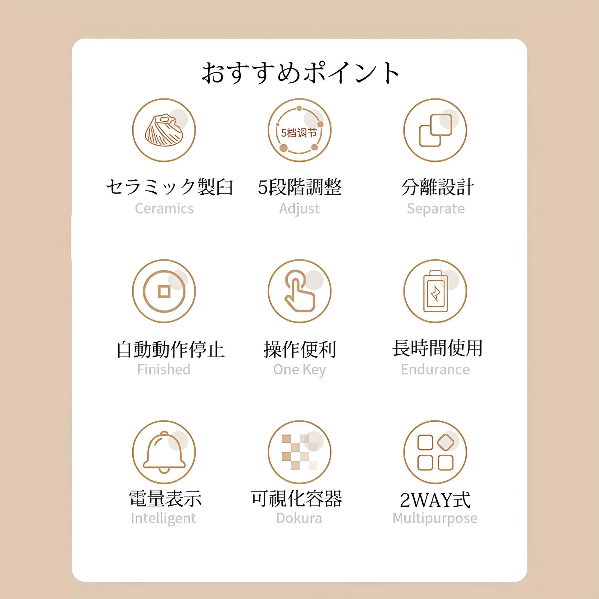 コーヒーミル 電動 手動 2WAY 充電式 電量表示 セラミック製臼 珈琲ミル 小型 コー...