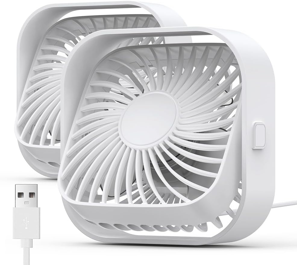 扇風機 卓上扇風機 ミニ扇風機 USB接続式ミニ卓上扇風機 無刷モーター搭載 3段階風量調整 静音＆省エネ 角度調節可能 小型 オフィス・家庭用 ギフト対応