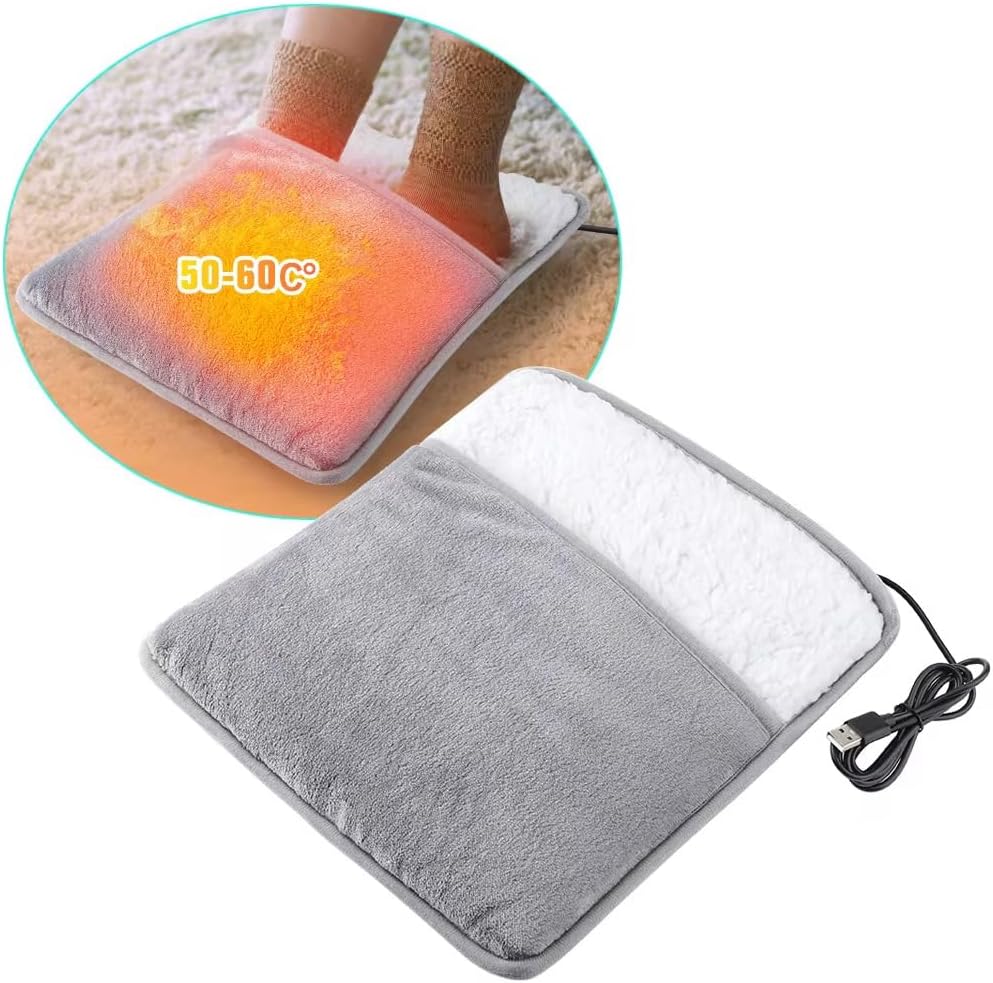 電熱クッション USB給電式 約45×45×4cm ホットクッション 電気 座布団 3段階温度調節 冬用 防寒対策 屋内 屋外 持ち運び 全3色
