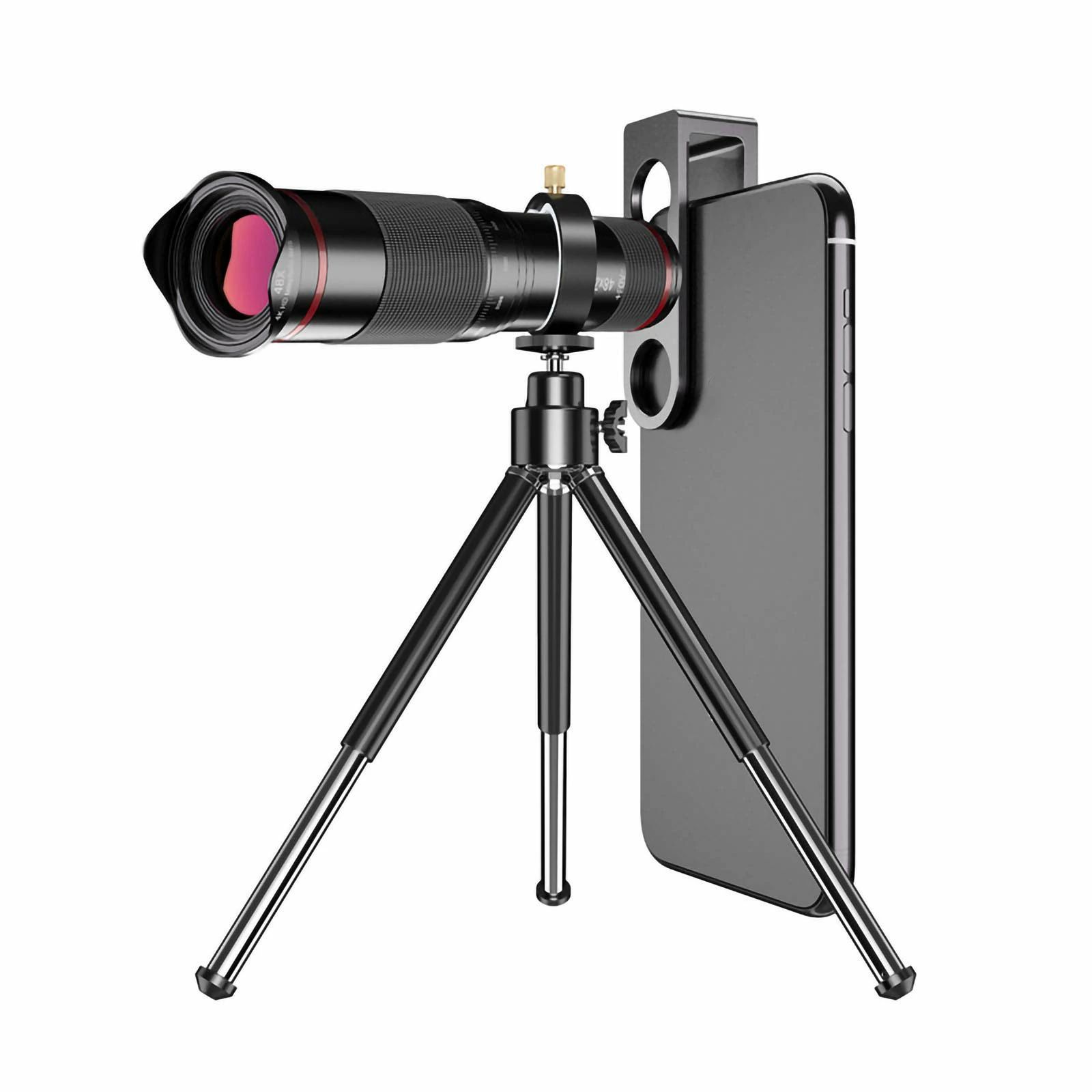 単眼望遠鏡、高出力双眼鏡 大人と子供用の高出力単眼鏡、三脚とスマートフォンホルダー付き - バードウォッチング用のクリアBAK4プリズム