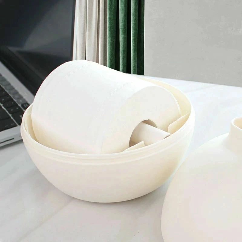 ティッシュホルダー ティッシュカバー ペーパーポット ティッシュケース おしゃれ トイレットペーパー 北欧 かわいい ボックスティッシュ アイコレクション 韓国 丸 母の日 [2]