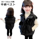 防 秋冬 ファスナー ポケット アウター 男の子 女の子 ベビー服 厚手 ノースリーブ ジャケット キッズ ダウンベスト 中綿 ベスト
