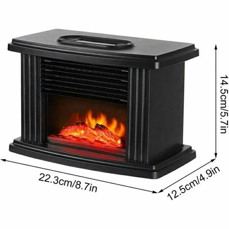 ミニ暖房器 疑似炎 ファンヒーター ヒーター 電気 ファンヒーター ホームオフィス ...
