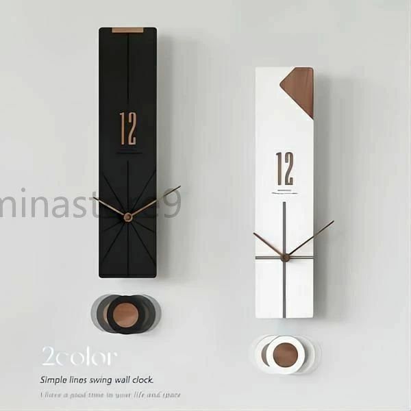 掛け時計 壁掛け時計 四角 モダン シンプル ナチュラル リビング 部屋飾り 寝室 壁飾り 店舗用
