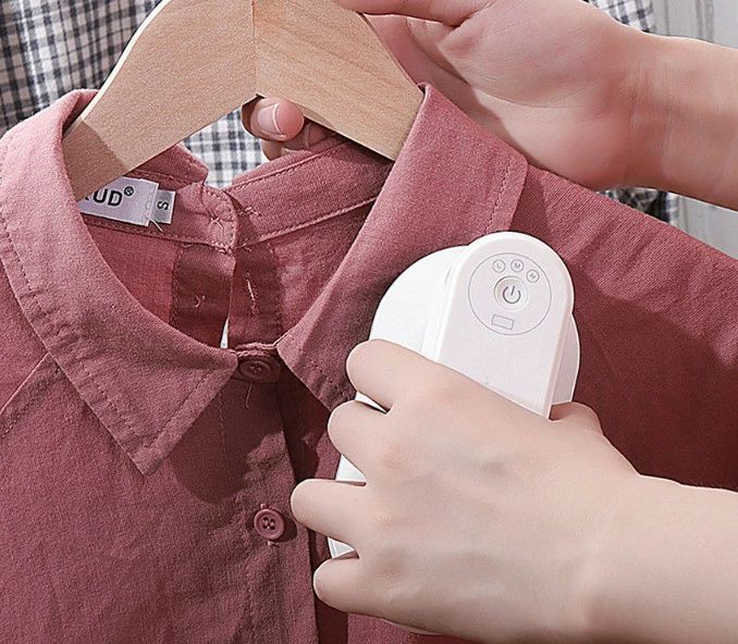 コードレス ミニアイロン ハンディースチーマー 衣類スチーマー USB充電