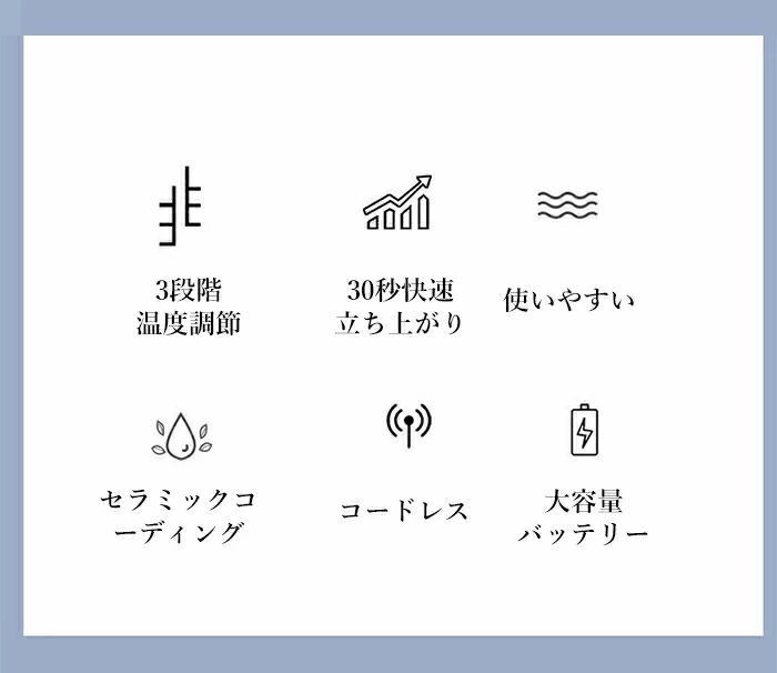 コードレス ヘアアイロン ストレート ミニ コードレス ヘアアイロン コテ 美髪器 ホワイトピンク USB充電式