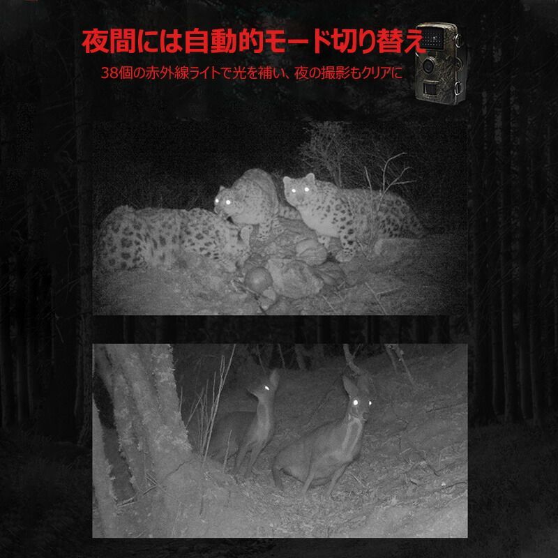 人感センサー 動体検知 監視カメラ 赤外線LED 1080p対応 IP66対応 防水 防塵 屋外 ...