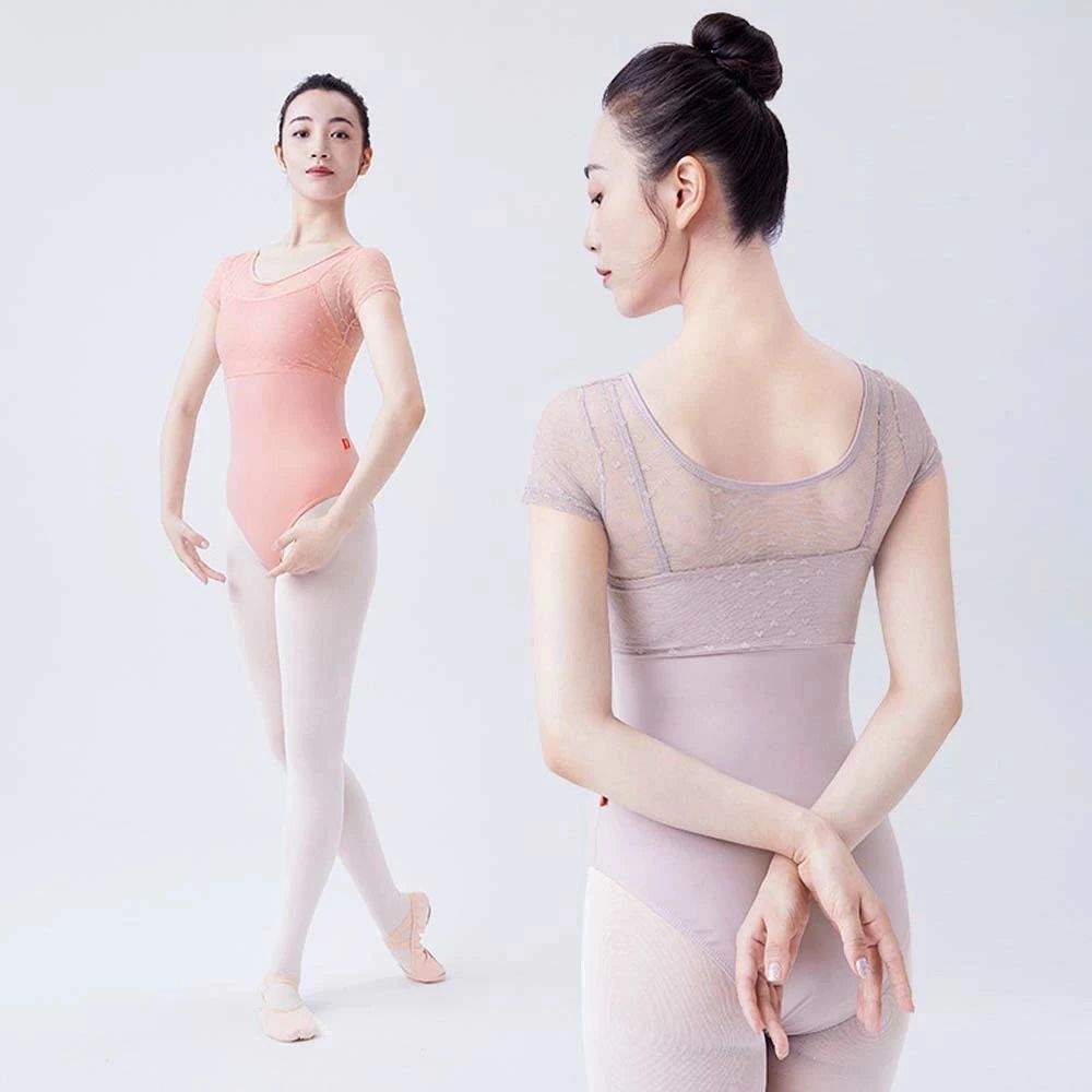 バレエ レオタード ダンス衣装 バレエ形体服 heart バレエ用品 演出用 レース ハート バレエレオタード 半袖 練習着
