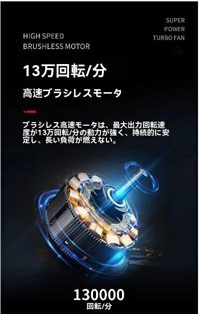 ドライミニブロワー 3段風速調節 ミニジェットブロワー 電動エアダスター エアダス...