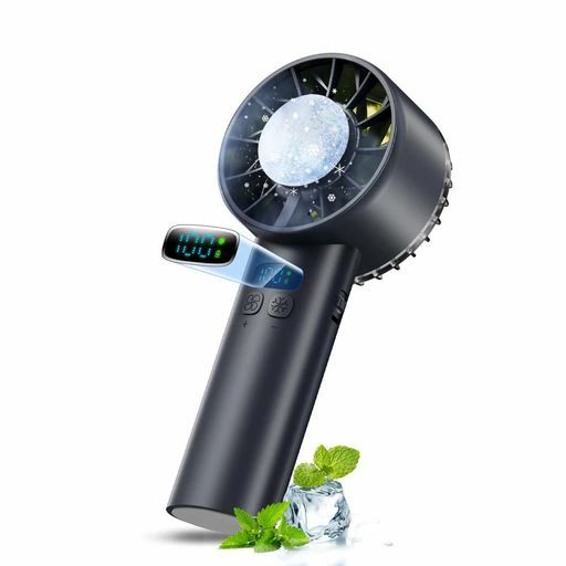 ハンディファン冷却プレート【2025年最強超大風速】手持ち扇風機携帯扇風機100段階風量調節超強力送風..