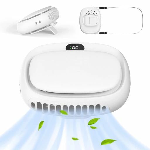 ViSSKO首掛け扇風機ネックファン腰掛け扇風機ベルトファン【2025年夏?1台4役】LED残量表示携帯扇風機首掛け/手持ち/腰掛け/卓上