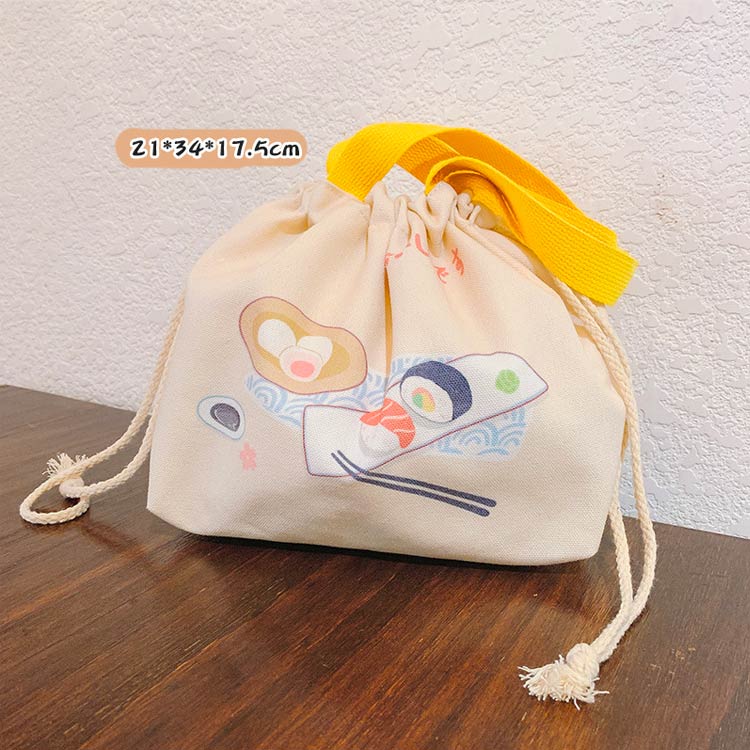 ランチバッグ おしゃれ 巾着 かわいい お弁当袋 子供用 大人用 お弁当バッグ ペットボトル 水筒 スープ