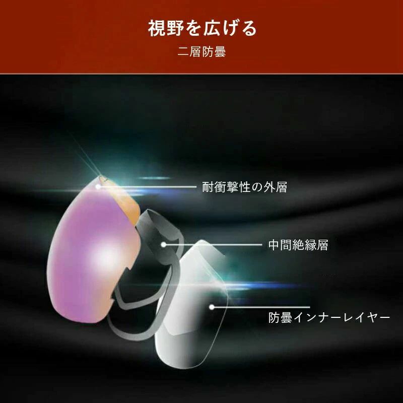 スキーウェア メンズ レディース ダブルレンズ レボミラー スノーボードゴーグル ...