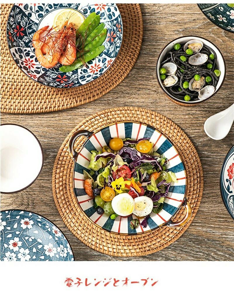 サラダボウル デザートボウル 軽い 食器 オーブン使用可能 電子レンジ対応 食洗機対応 陶器 スプーン お皿 皿 茶碗