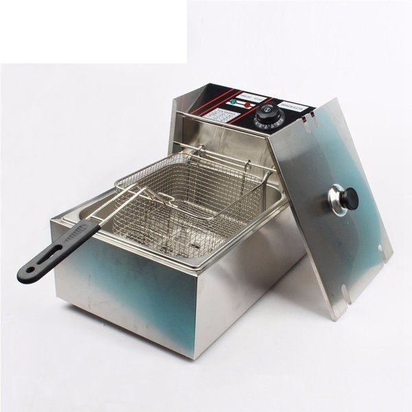110V シングル 厨房機器 揚げ物 業務用フライヤー 卓上フライヤー 電気フライヤー