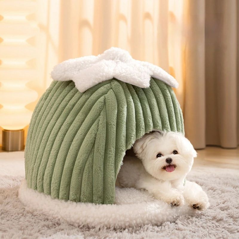 取り外し洗えるカバー 丸洗い可能 デザイン ハロウィン 愛犬 愛猫 クッション 厚手 モコモコ 保温 防寒 冬 かぼちゃ型 ペットハウス 小型犬用 猫