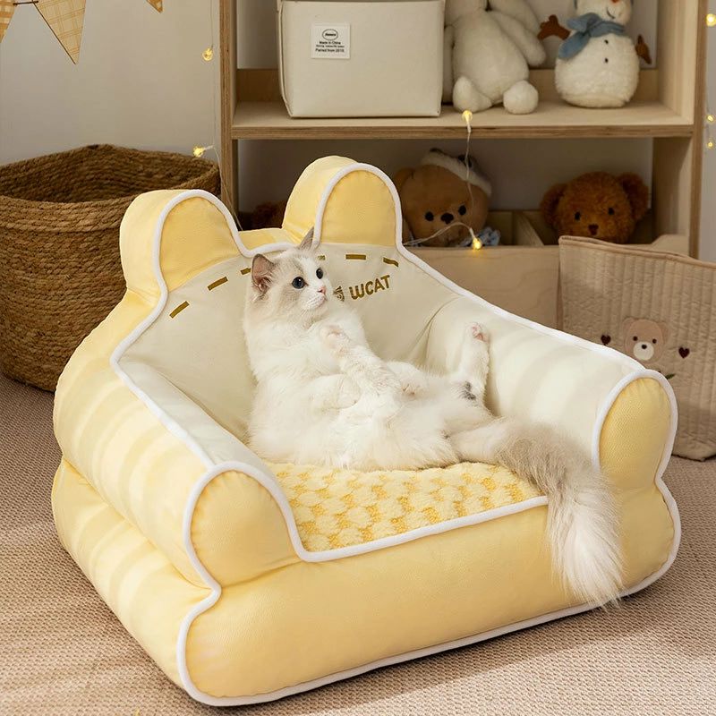 快適取り外し洗えるカバー 丸くなる 冬の寒さ対策 猫用ベッド 犬用ベッド ペットベッド 愛猫 愛犬 ベッド 四季対応 クッション 厚手 高密度 保温 防寒 冬 ペットソファベッド 犬 猫 3
