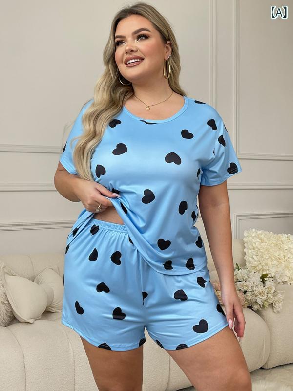 ルームウェア ノー 部屋着 ルームウェア ノー 部屋着 欧米の 大きいサイズ 牛乳の 糸の 愛の カジュア..