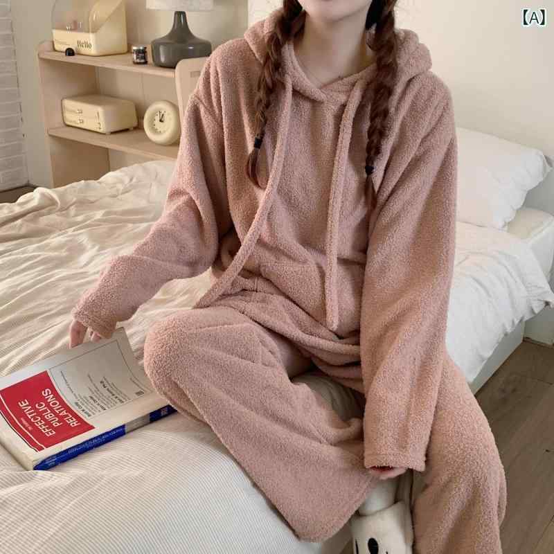 Other - 厚くして ベルベットを 秋冬に 女性は パジャマの ベルベットの 部屋着 ノー ルームウェア 部屋着 ノー