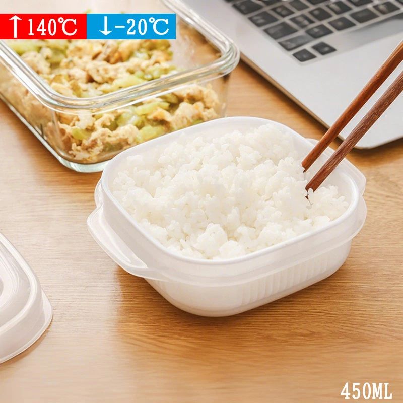 450ml 冷凍可?蒸し料理OK 弁当/フルーツ収納に おかず分けトレー付き 一人暮らし/共働き世帯に 朝弁当に