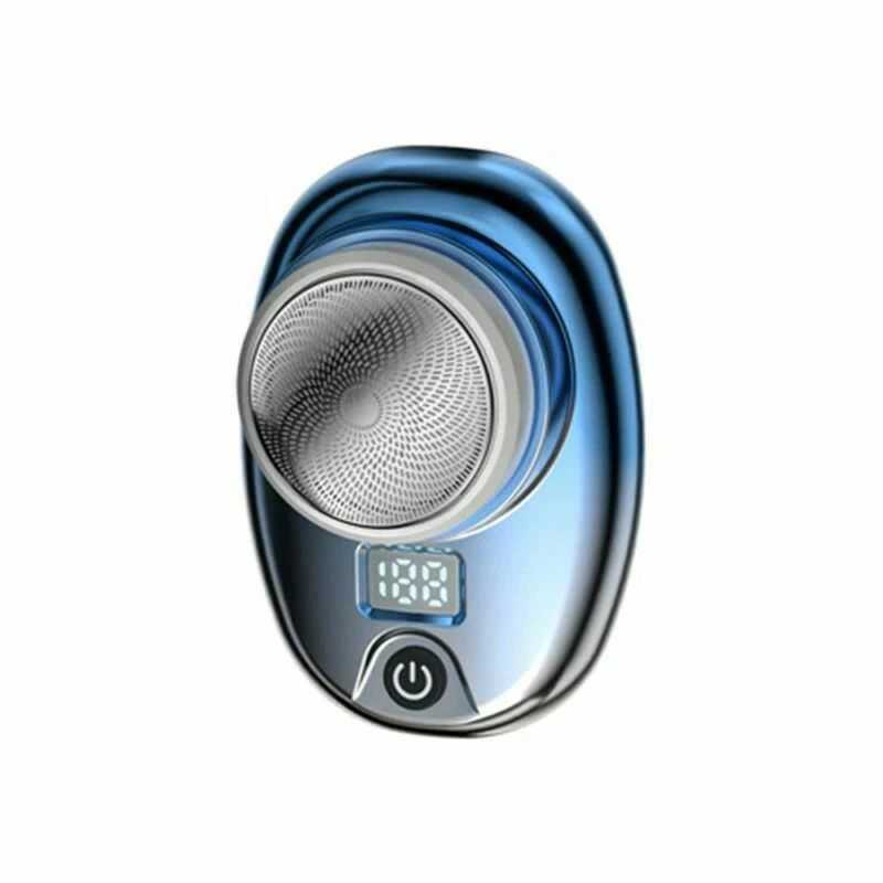 胸毛 水洗い可 携帯髭剃り 深剃り 回転式 電力量表示 充電式 小型 電動シェーバー 6枚刃 男性