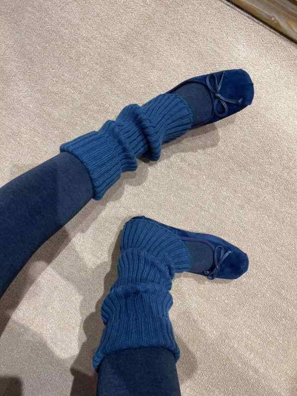 ワイド 防寒 厚手 ニットソックス パイルソックス レッグウォーマー サブカル Y2K 秋冬 ソックス レディース