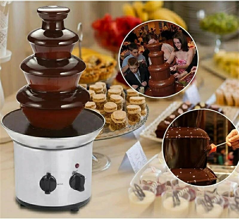 家用 ステンレス製 チョコレートファウンテン機 チョコレート タワー