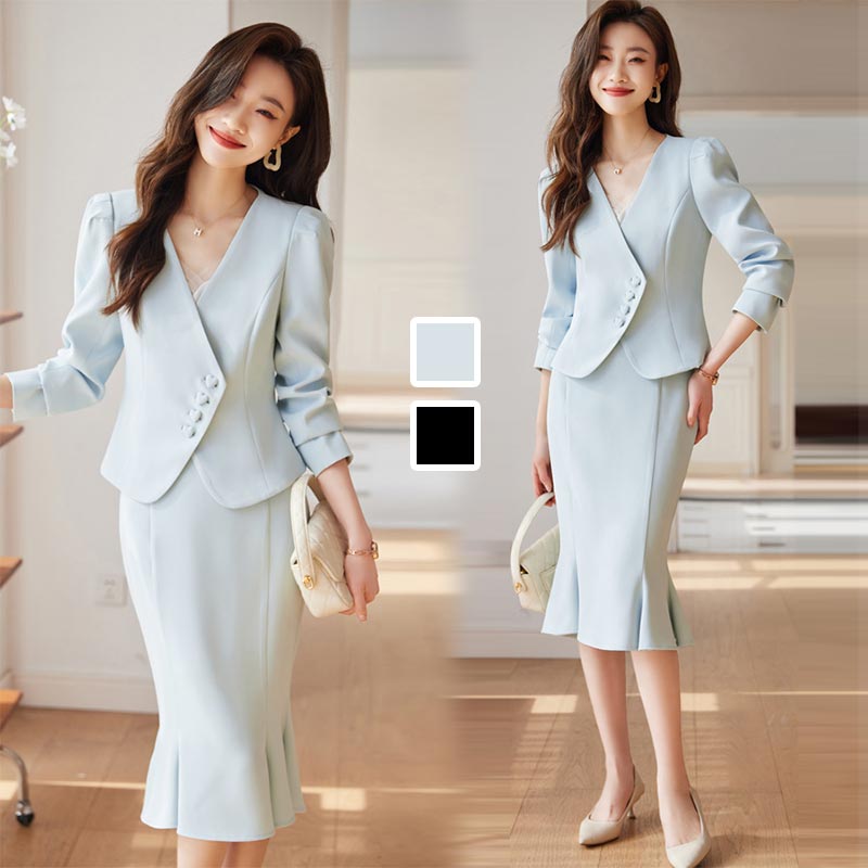 卒業式 入学式 マーメイドスカート ミディ丈 リクルートスーツ フォーマル 優雅 OL オフィス 送料無料 S M L XL 2XL