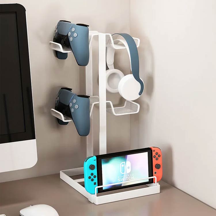 ストア石丸のおしゃれ コントローラー ジョイコン シンプル ラック Nintendo 収納スタンド 収納スタンド 収納ラック ヘッドホン 整理｜アングル2