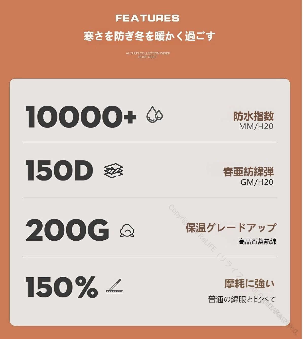 おしゃれ防寒 レディース メンズ アウトドア用 釣り バイク 防風仕様 防水 フード付き 極寒対応 防寒着 2