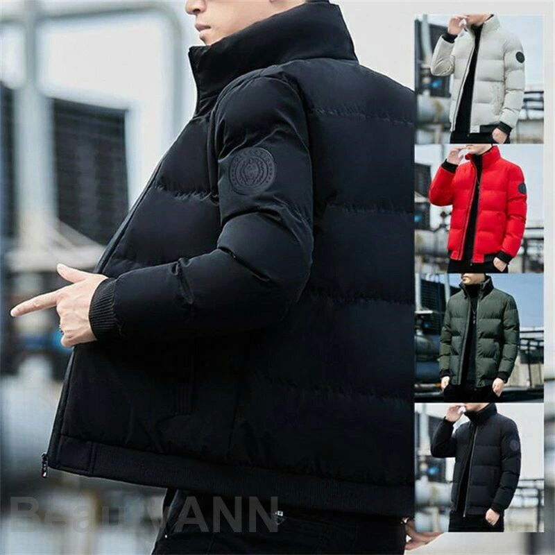 父の日 保温 冬服 防風 アウター あったか 大きいサイズ おしゃれ ジャンパー 立襟 防寒 メンズ ダウンジャケット(4.0)