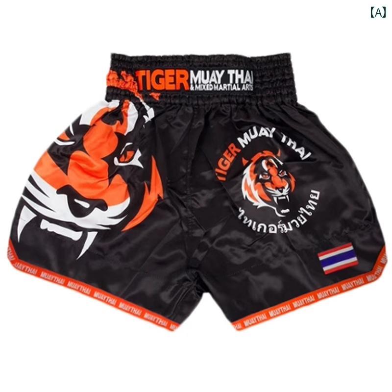 ブラック ボクサーパンツ トランクス メンズ 格闘技 レディース オレンジ ショーツ トレーニング ムエタイ