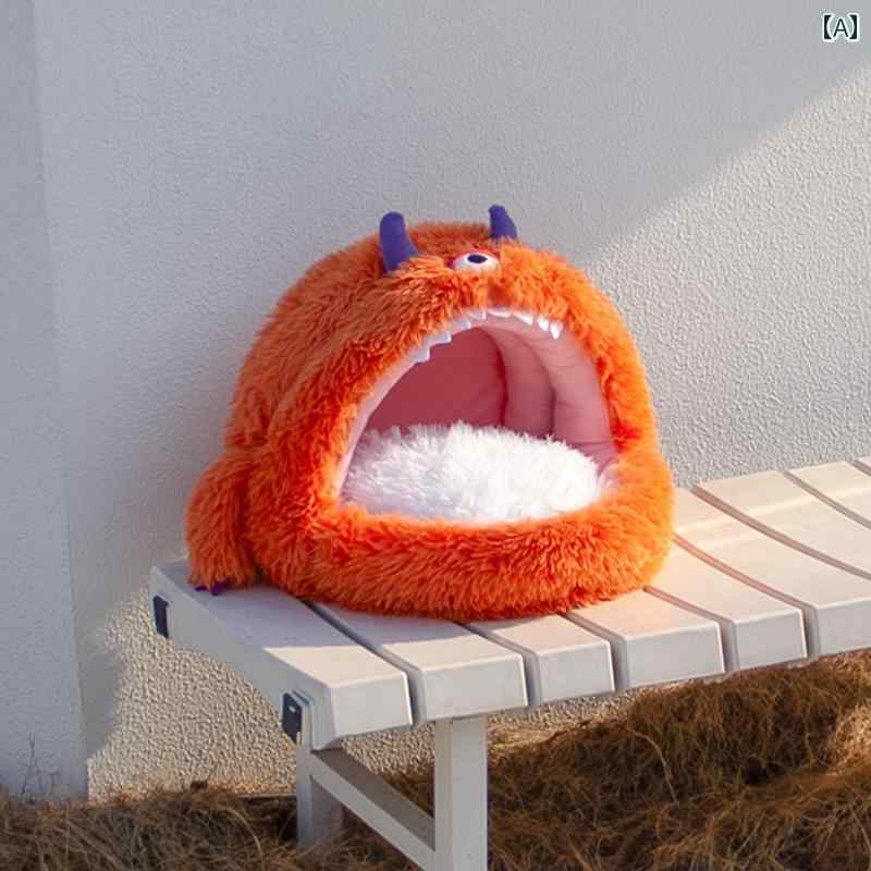 寝床 猫 ペットベッド ミャオ ペット 啓 快適な 元 寝袋 スプリング 用品 モンスター 睡眠 密閉 ベッド 安全 犬用 族