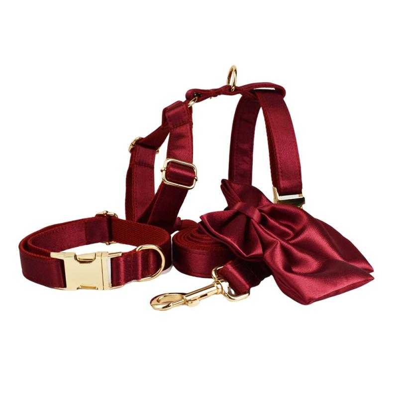 ペット用首輪 犬 水晶 M 散歩紐 首輪 犬用リード XL 布製 L S XS 蝶ネクタイ セーラー