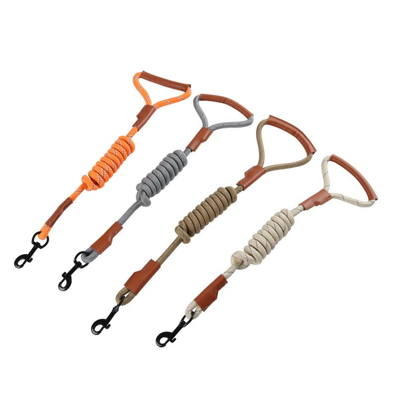 樂天商城 - ナイロン 反射 中型犬 ペット用品 グレー ベージュ 犬 茶色 オレンジ 散歩用リード リード 大型犬