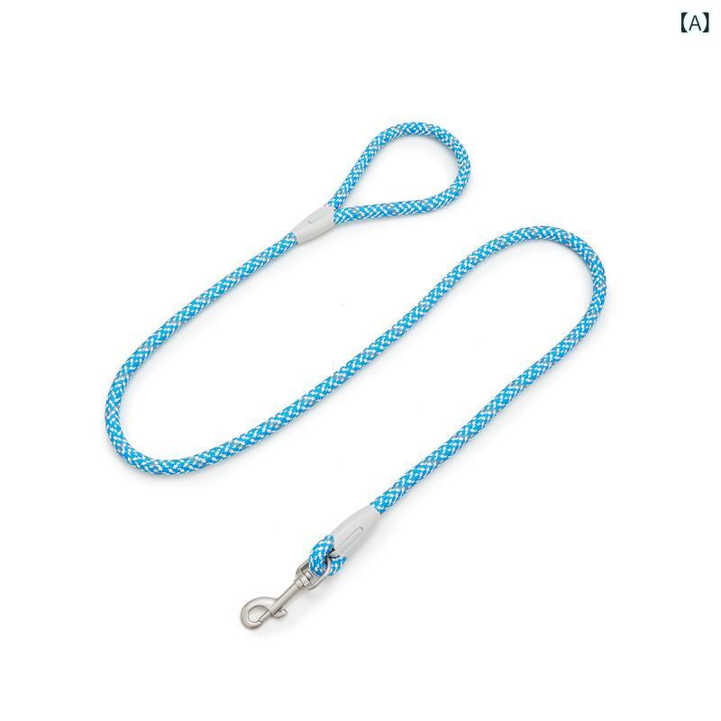 ペット用 首輪 犬 防爆 衝撃吸収 反射 胴輪 犬用 牽引ロープ 夜間 四季 ペット用品 リード ナイロン 2