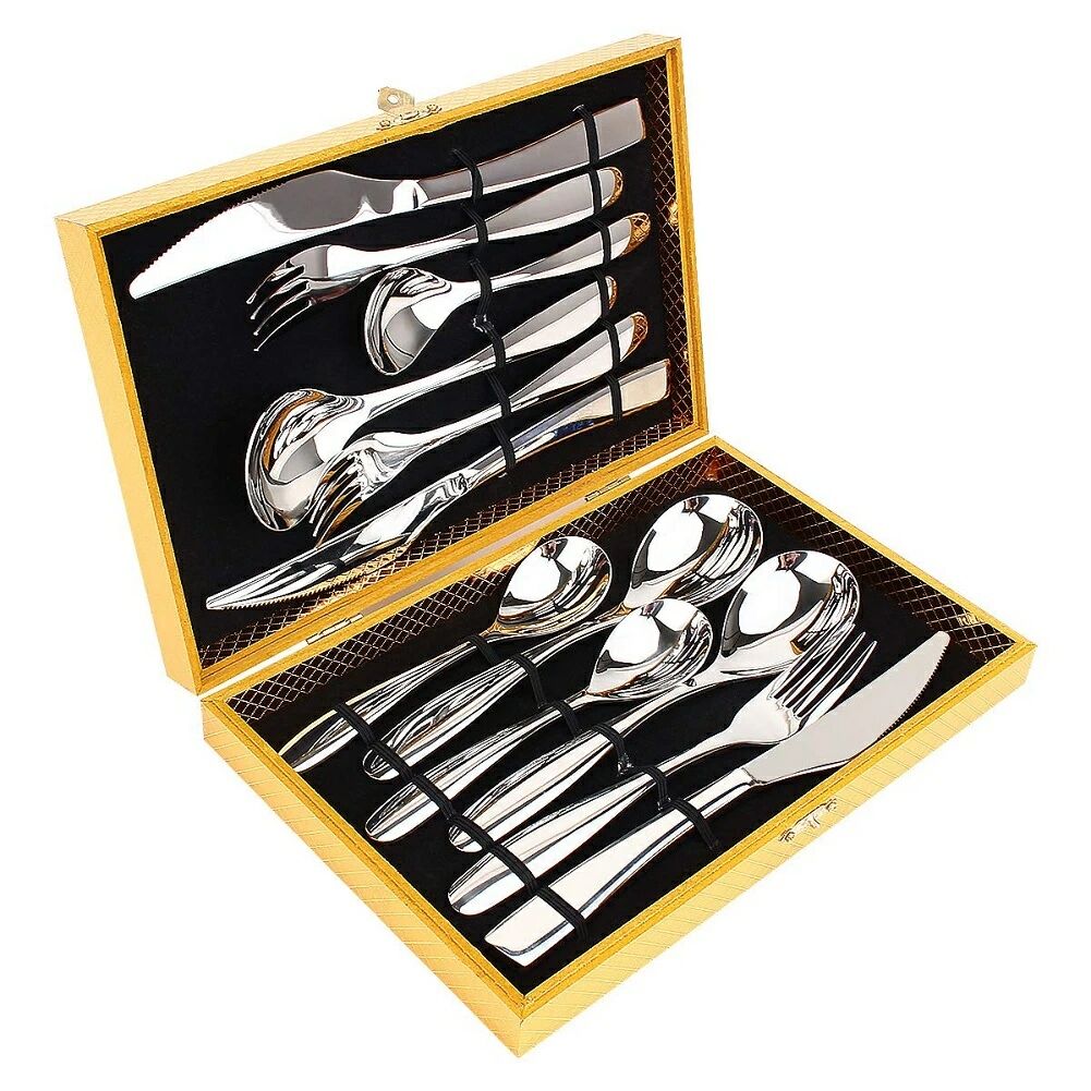 オールステンレス ディナーカトラリーセット ナイフフォークスプーンセット 光沢感 高級感ある(3.0)