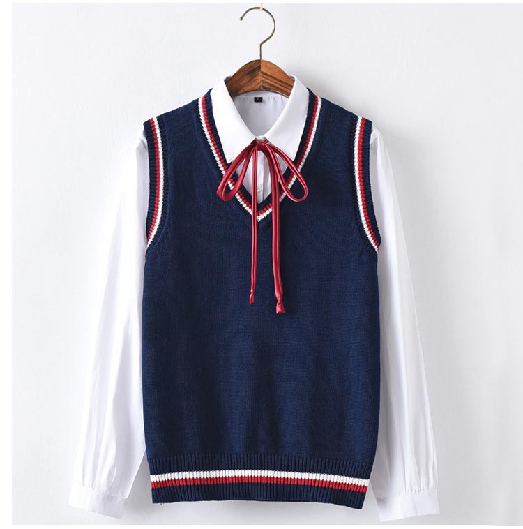 制服 ニットベスト スクールベスト 学生服 男子 女子 高校生 中学生 小学生 Vネック ジレ チョッキ レディース メンズ