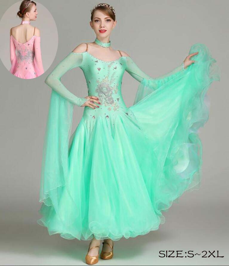 ルンバ おしゃれ 社交ダンスドレス ワンピース ラテンダンスドレス サンバ衣装 高品質 レディース ラテン 競技用