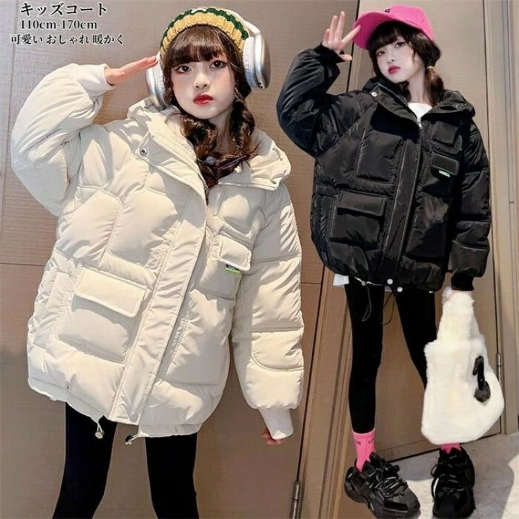 樂天商城 - 厚手コート コート 暖かい 子供服 ロングコート 子供コート 防寒冬服 ダウンジャケット 中綿コート 女の子 アウター