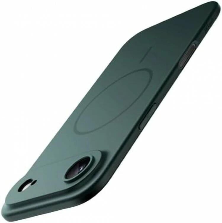 薄型軽量 Air用 スマホカバー マグネットスリムケース MagSafe対応 ブラッ カメラレンズ全面保護 6.5インチディスプレイ対応 17