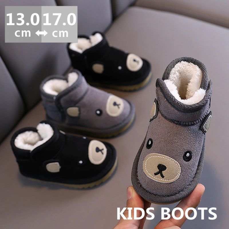 樂天商城 - キッズ ベビー スノーブーツ キッズブーツ 子供 ベビーシューズ かわいい 子供靴 男の子 キッズムー ムートンブーツ