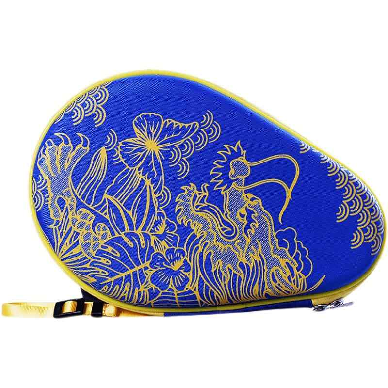 おしゃれ ブラック イエロー ブルー 大容量 バッグ 収納 ドラゴン ポータブル ハード ラケットケース