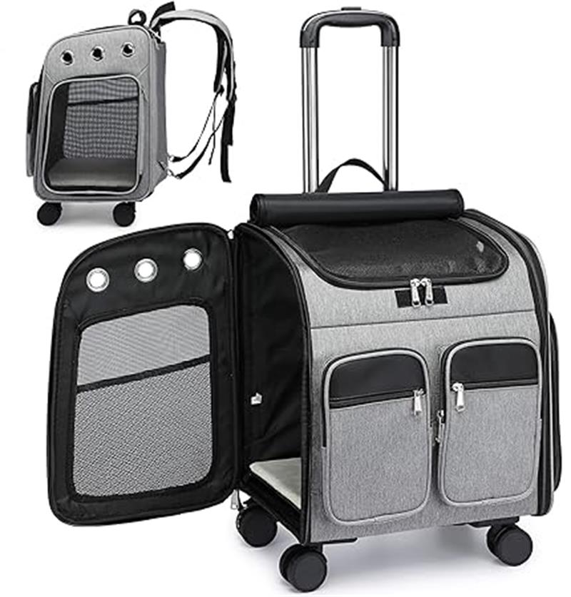 防災用 通院 旅行 散歩 通気性 4way 折りたたみ リュックキャリーバッグ ペット 小型犬 犬 カート キャリー 猫用 猫 キャスター